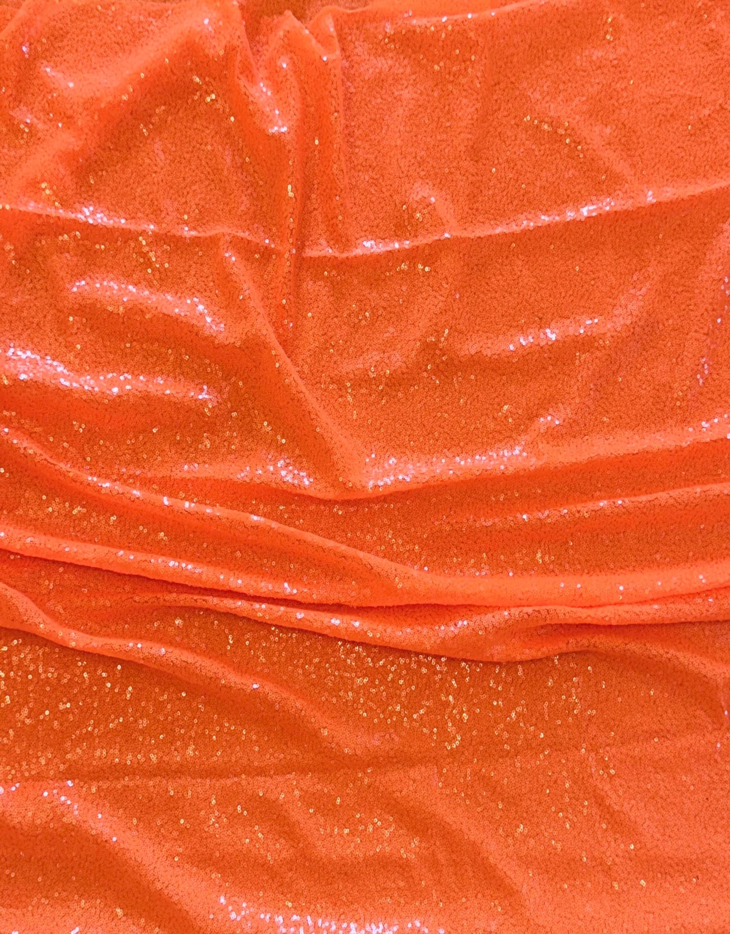 Micro Sequin Neon Orange