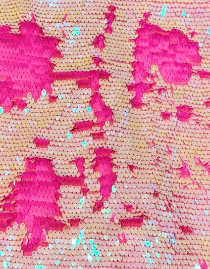 White and Hot Pink Mermaid