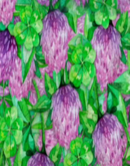 Close-up of purple flowers and green leaves