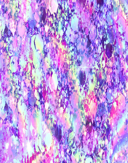 Multicolored abstract pattern with shades of purple, pink, and blue.