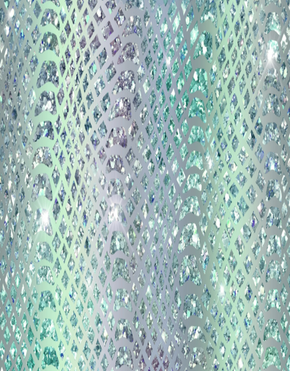 Gradient pattern of blue and green with a textured appearance