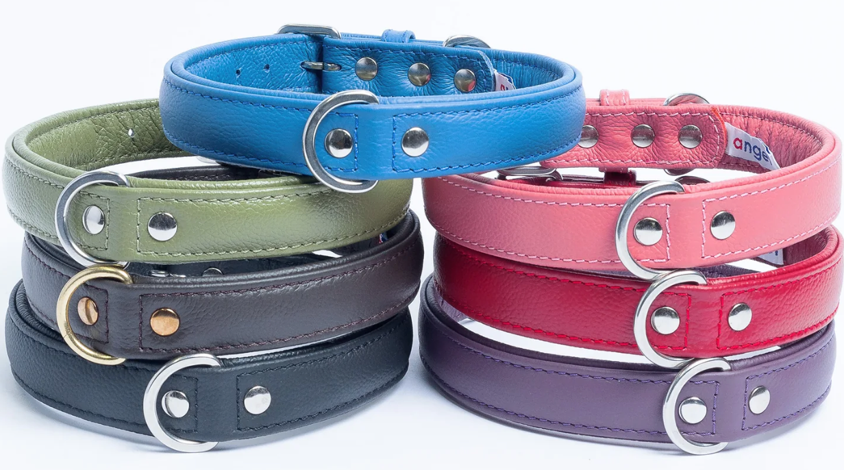 Alpine Leather Collar – K9 Rufflebutts